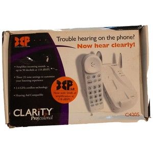 Clarity Professional C4205 2.4GHz Cordless Telephone, Hearing Aid Compatible